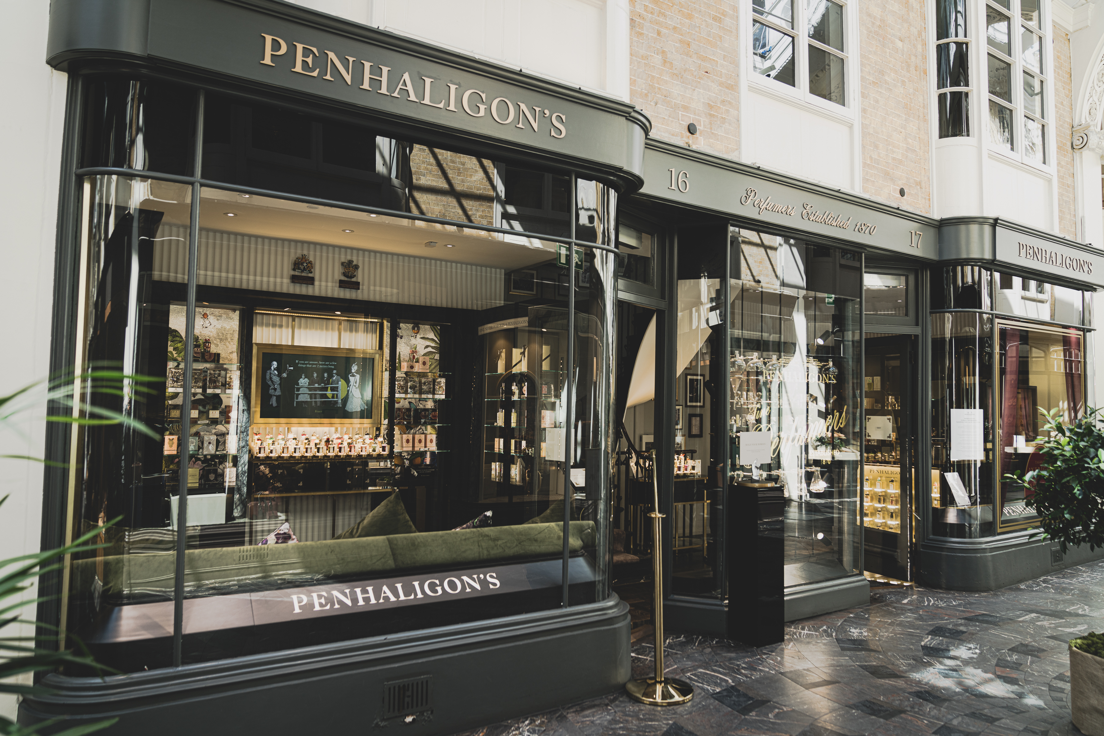 Shop window of Penhaligon's in London