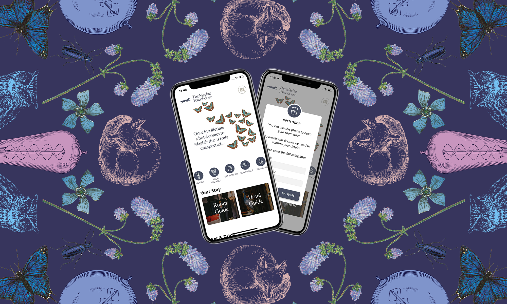iphone preview of the mayfair townhouse app