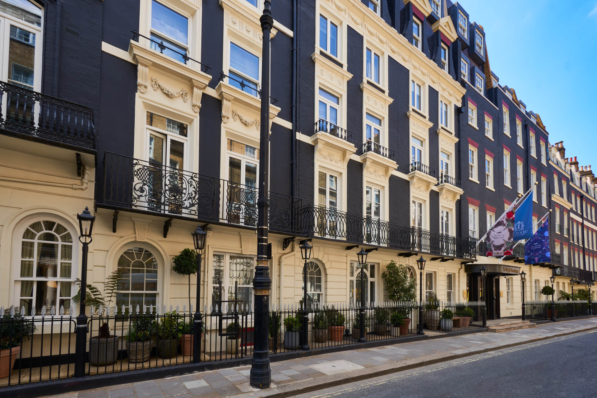 Exterior day time view of The Mayfair Townhouse