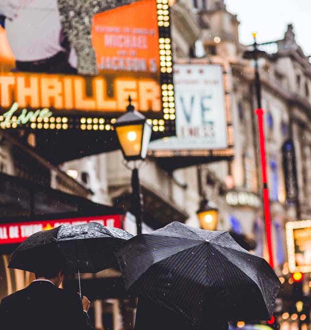 Close up view of a Theatre in London