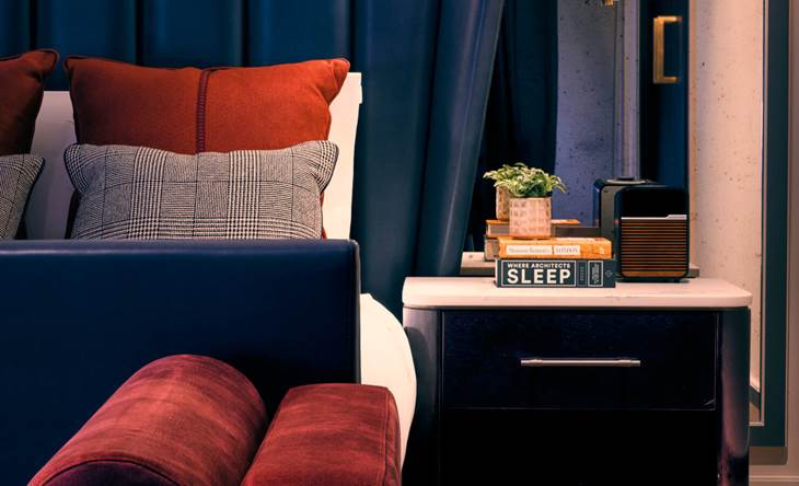 Close up of bed in guestroom at The Mayfair Townhouse