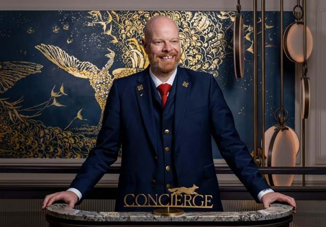 Lee Hubbard, concierge team at The Mayfair Townhouse