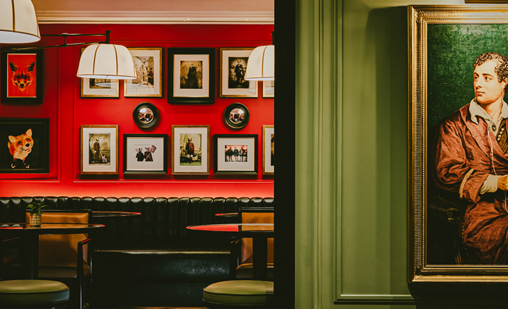 Lower Ground seating area at The Mayfair Townhouse