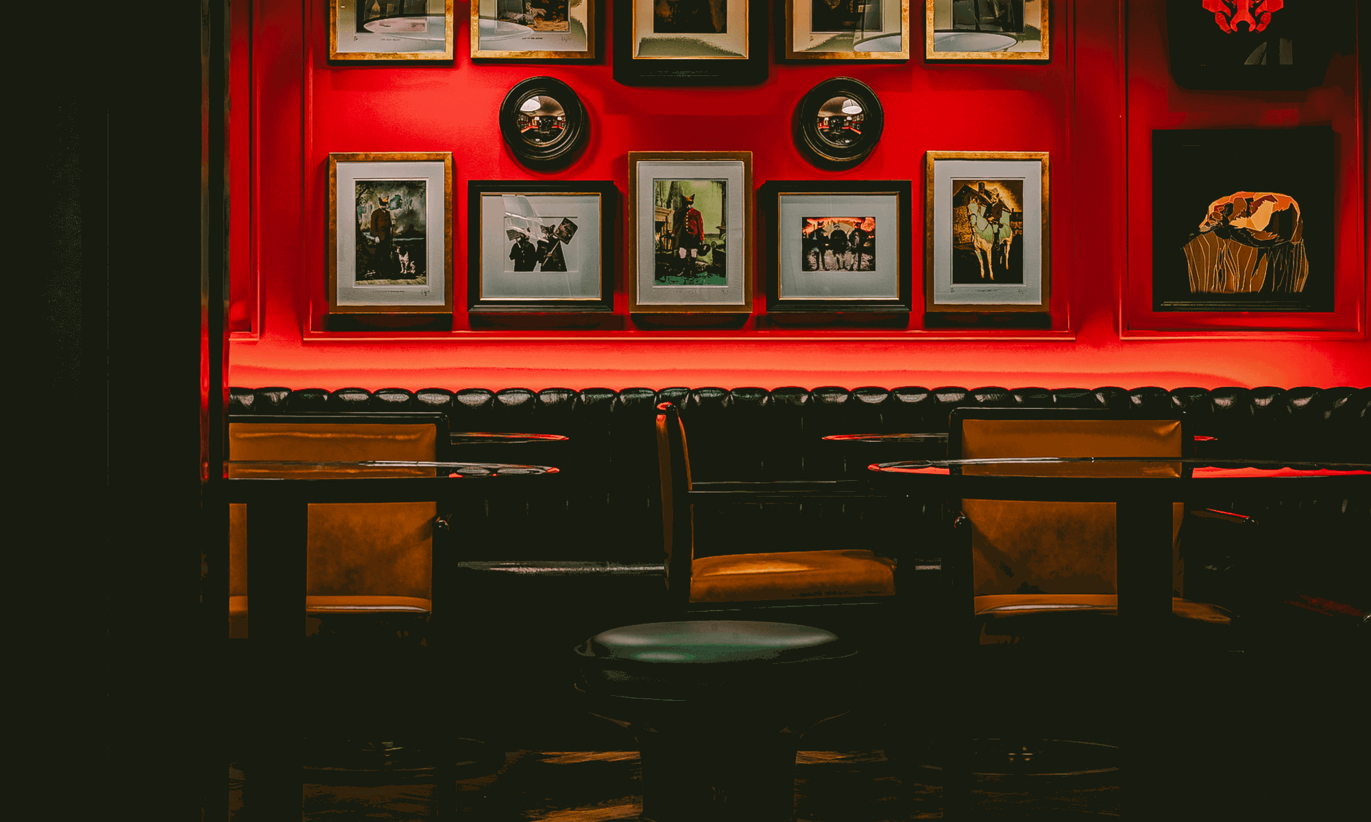 Seating area at The Den at The Mayfair Townhouse
