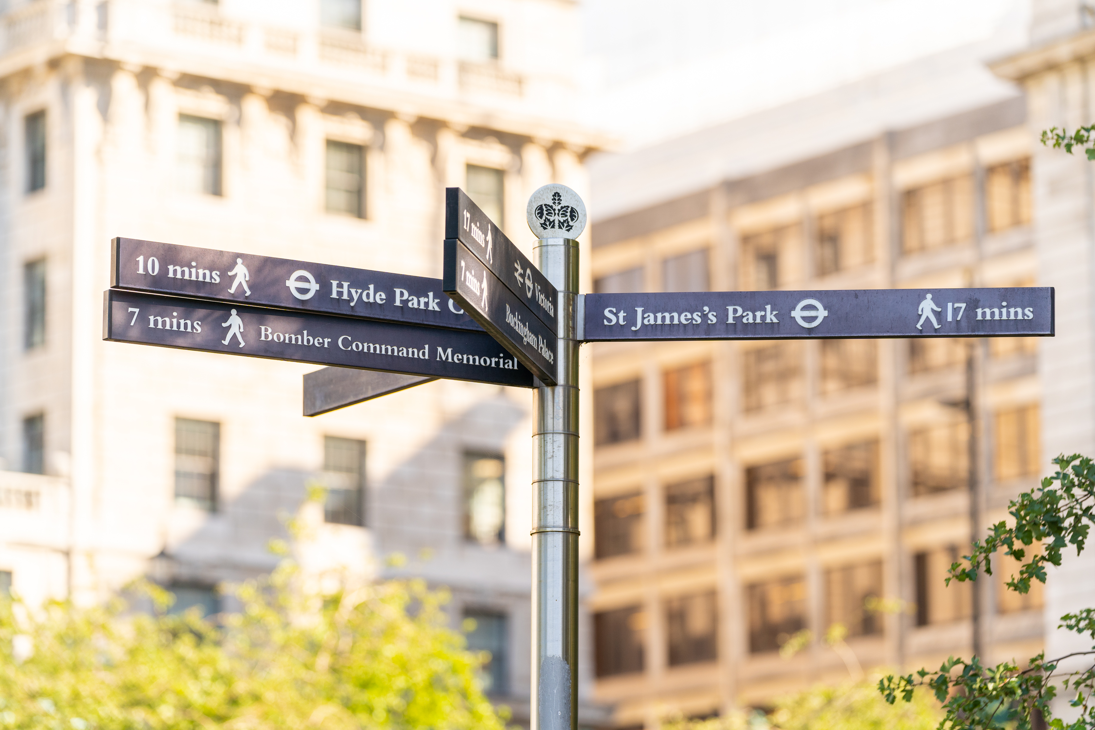 Direction sign in London