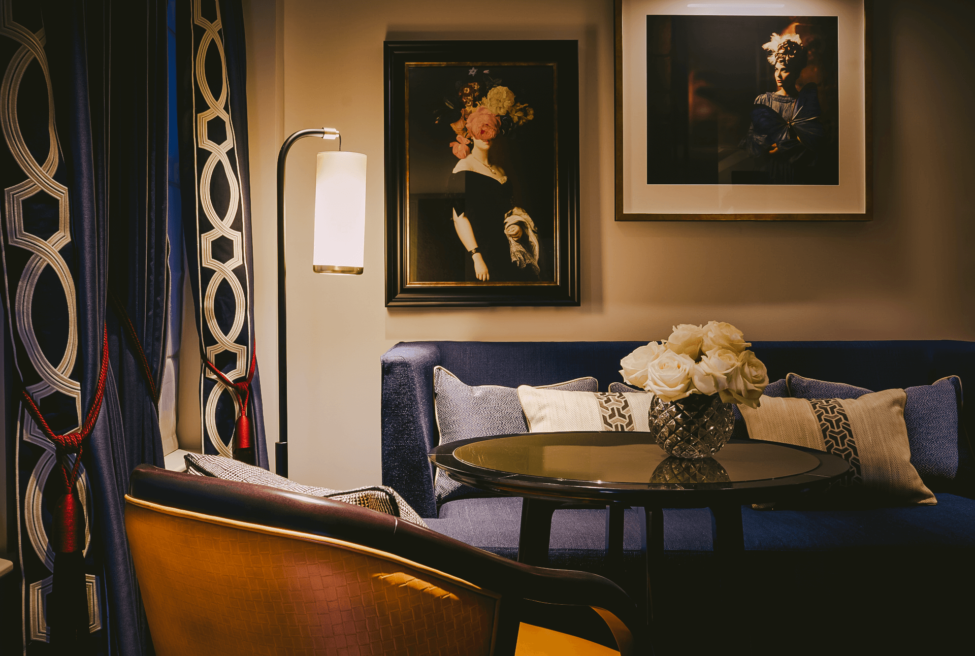 Lounge inside the Junior Suite at The Mayfair Townhouse in London